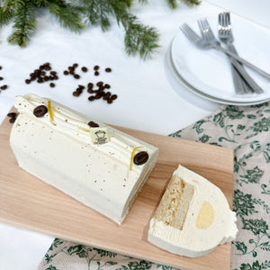 Bûche de Noël Longueuil - Café, citron et amandes