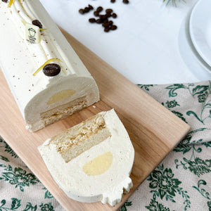 Bûche de Noël Longueuil - Café, citron et amandes