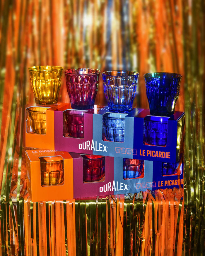 Coffret cadeau Verres Picardie Couleurs Mélangées (lot de 4)