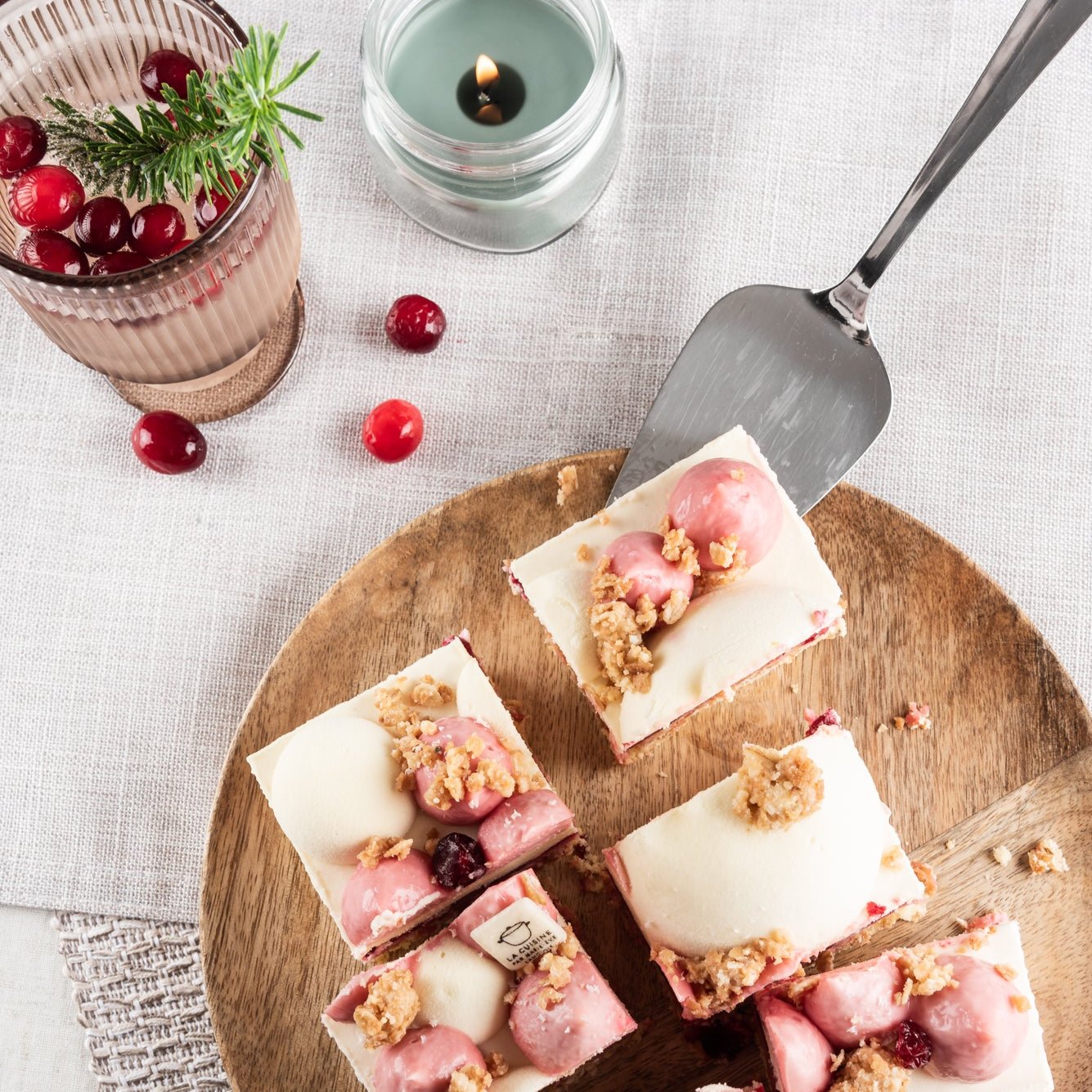 Gâteau de Noël Longueuil - Sapin baumier et canneberges