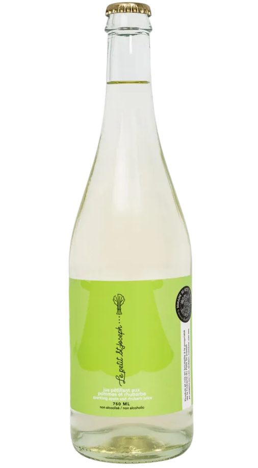 Moût de pomme et rhubarbe pétillant