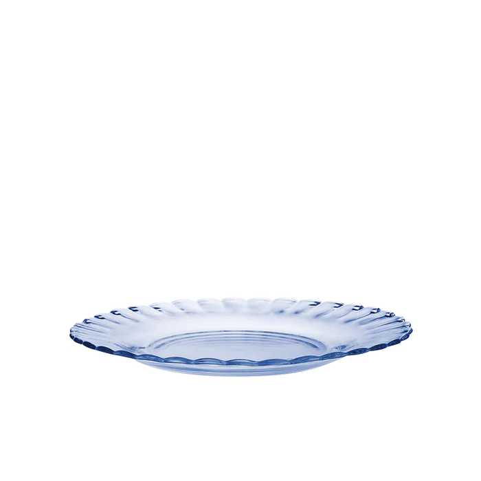Assiette en verre Marine bleu clair (lot de 6)