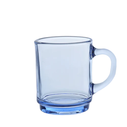 Mug en verre Marine bleu clair (lot de 6)