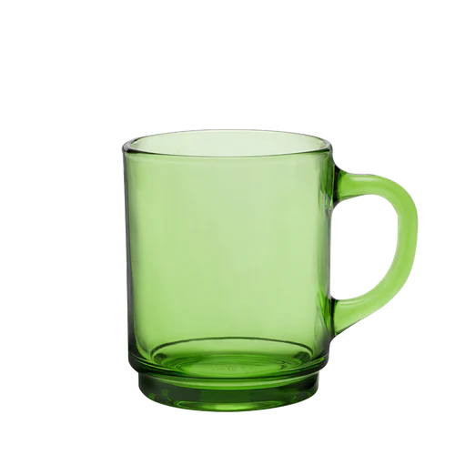 Mug en verre Vert (lot de 6)